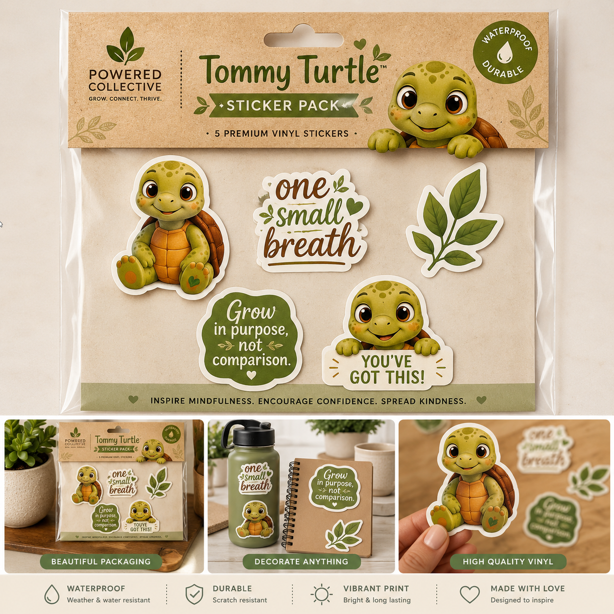 Tommy Turtle™ Sticker Pack