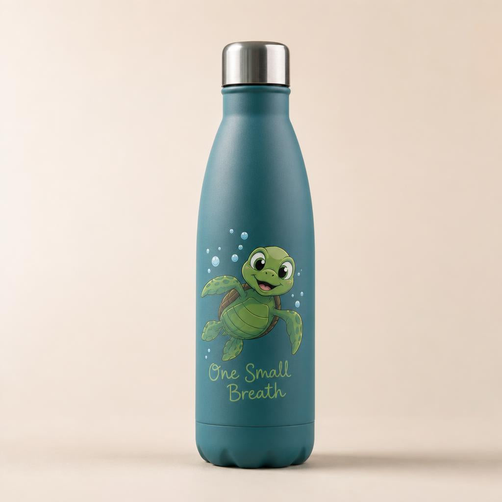 Tommy Turtle insulated stainless steel water bottle
