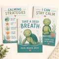 Tommy Turtle calm corner classroom poster set of three