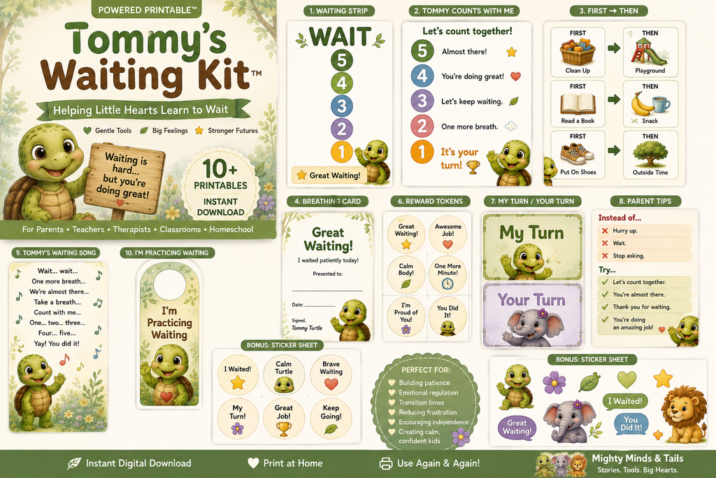 Tommy's Waiting Kit printable bundle collage